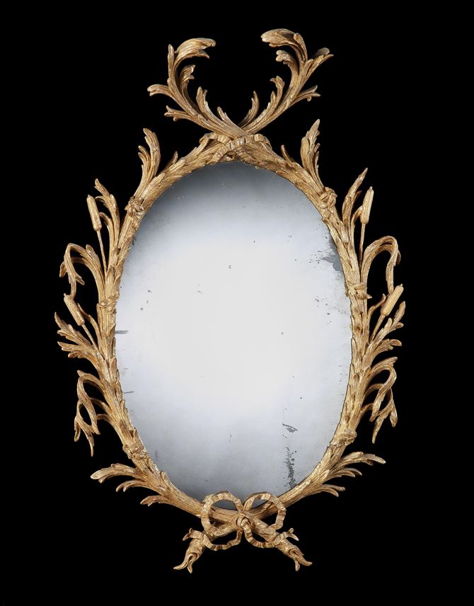 John Linnell - A giltwood oval mirror | MasterArt